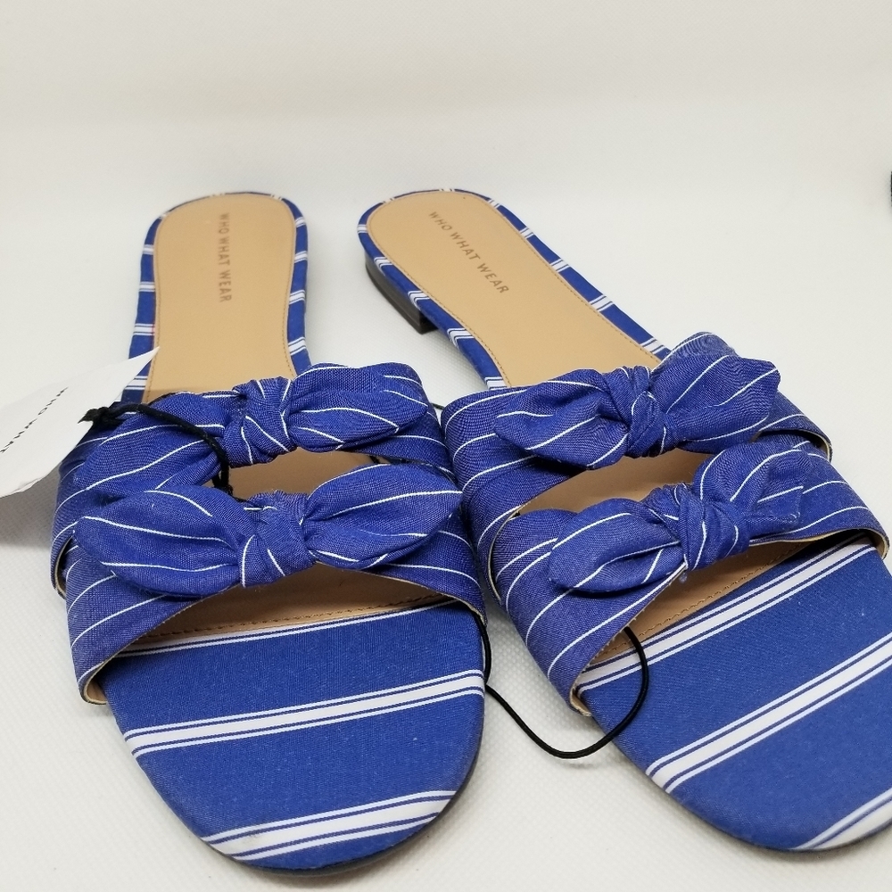 Summer slide bow sandals